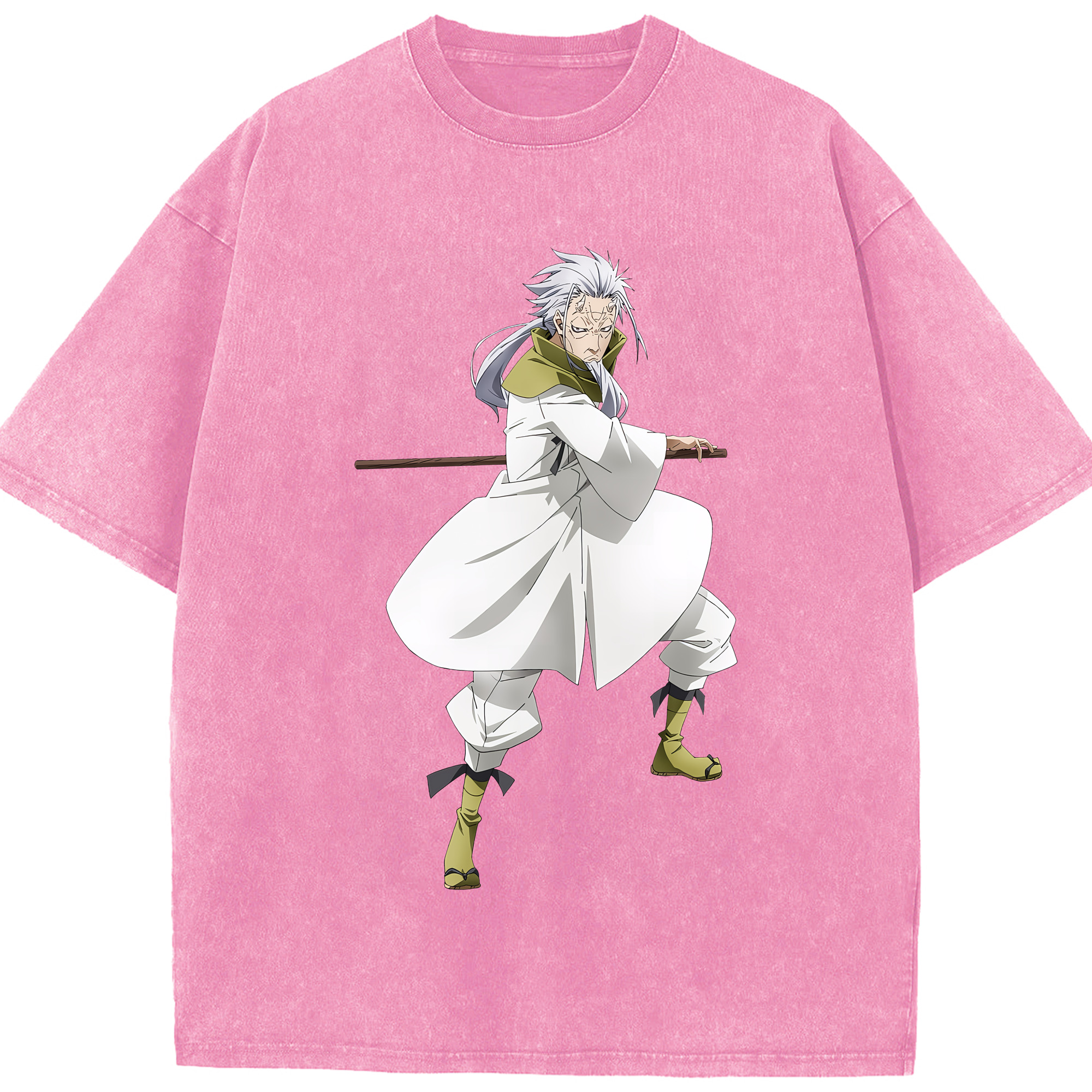 （画像用） 転スラ Regarding Reincarnated to Slime 綿100% ヴィンテージ風 半袖Tシャツ（フロントプリント）